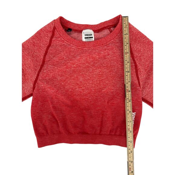 Gymshark Adapt Ombre Long Sleeve Crop Top Raspberry Marl S - Picture 5 of 6